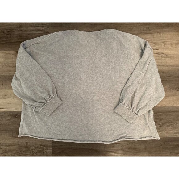 Merry Christmas Holiday Gray Sweatshirt with plaid truck/Christmas Tree Size 26/ - Picture 4 of 4